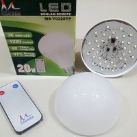 Jual Lampu Bohlam LED Remote Kontrol 20 Watt Murah