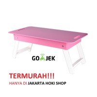 Meja lipat / Meja anak / Meja laptop (Pink)