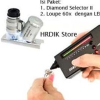 Jual \PROMO DIAMOND SELECTOR II + LOUPE 60X ZOOM WITH LED - PAKET LENGKAP Murah