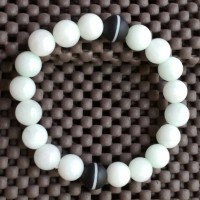 Jual Gelang Giok Putih kombinasi Dzi Murah