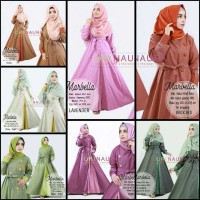 Jual Long Dress Maxi Wanita Muslim polos cantik marbella XL busui Murah