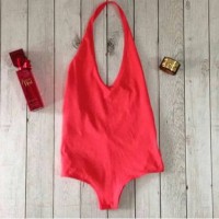 Jual Forever21 Bodysuit Halter Coral Murah