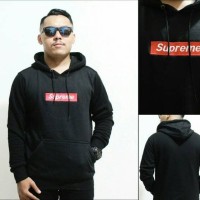 Jual jaket sweater hoodie supreme logo box bordir Murah