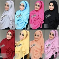 Jual kerudung moon jilbab hijab khimar pastan instan syari cantik Murah