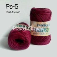 Jual Benang Rajut Polyando Po 5 Maroon Tua Murah