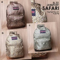 Jual Tas Jansport Ransel SL22 Motif Macan / Tas Ransel Wanita Murah