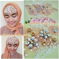 Jual AKSESORIS HIJAB BROS HEADPIECE PESTA WISUDA RIAS PENGANTIN ALRASYID 59 Murah