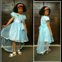 Jual DRESS ANAK PEREMPUAN/ BAJU GAUN PESTA ANAK UTK 5 / 7 TH Murah