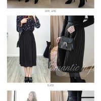 Jual L8918 Celine Pleated Skirt692Rok MidiRok kerja KODE PL8918 Murah