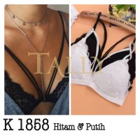 Jual Bra Kemben 1858 Renda Brukat V Neck Bralette Tanktop Murah