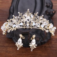 Jual mahkota pengantin crown wedding -tiara rambut 028 Murah