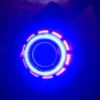 VARIASI LAMPU MOTOR lampu lensa proyektor Kit dengan Angel Eyes Devi