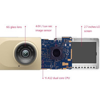 Jual XiaoMi XiaoYi 1080P Wifi Car DVR Camera with ADAS Sistem - Hitam/Gold Murah