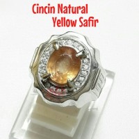 Jual CINCIN NATURAL YELLOW SAFIR CUTTING ATAS BAWAH. GRATIS Murah Murah