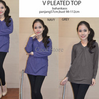 Jual DAPATKAN Atasan V Pleated PALING MURAH Murah