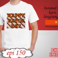 Kaos desain TRAVELLER happy batik day EPI 150