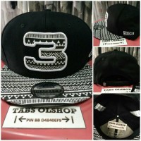 Jual Topi Snapback Hiphop 3Second Original Motif Tribal Murah