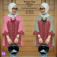 Jual Terlaris 58302 toraja top/baju tunik murah/atasan muslim wanita murah Murah