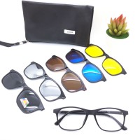 Jual Kacamata / Sunglass Pria Rayban clip-on 5 lensa SR-2209 Super Murah