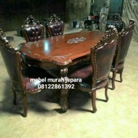 meja makan ganesha, meja makan ukir, mebel murah jepara