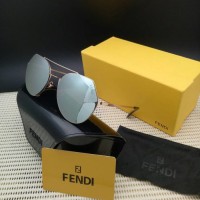 Jual KACAMATA WANITA/ CEWE FENDI 194 SILVER GOLD BOX FASHION Murah