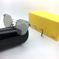 Jual KACAMATA WANITA/ CEWE FENDI AFRONT HARHA SILVER BOX FASHION Murah