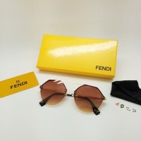 Jual KACAMATA WANITA/ CEWE FENDI 8253 COKLAT BOX FASHION Murah