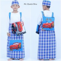 Jual Sarung Anak Instan Karakter Biru Size XL Murah