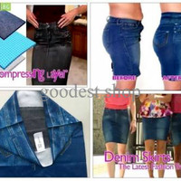 Jual Shape Skirt Genie Rok Pelangsing Jeans Caresse Legging Celana Denim Ok Murah