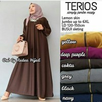 Jual Gamis Muslim Jumbo Polos Busui Jersey Maxi Dress Big Size XXXXL Murah Murah