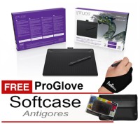 Jual WACOM Intuos 3D Medium Black CTH690/K1 Gloves, Softcase, proskin Murah
