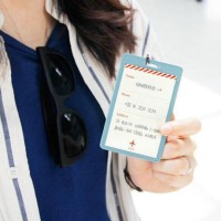 Jual PVC Travel Bag Luggage Tag ID Card BERKUALITAS Murah