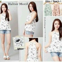 Jual HALTER MOTIF TOP (IMPORT) Murah