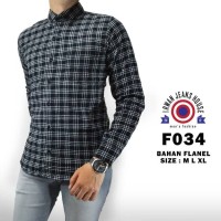 Jual Kemeja Flanel Pria Cowok Motif Flannel Katun Slim Fit Lengan Panjang Murah