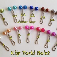 Jual Klip Turki Peniti Turkey Penjepit Kerudung Bulat Murah