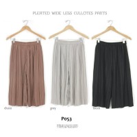 Jual M10754 BEST SELLER PLEATED WIDE LEG CULLOTE PAN KODE QE10754 Murah