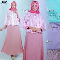 Jual M10735 SETELAN LONG DRESS MAXI GAMIS POLOS BRUK KODE QE10735 Murah