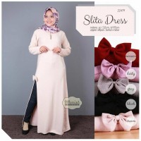 Jual Long Dress Maxi Wanita Muslim slita XL polos Murah