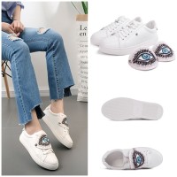 Jual Sepatu keds Flat Import 2201 new Fashion Shoes Korea kets putih santai Murah