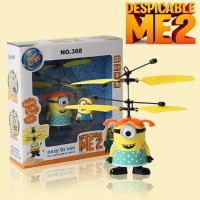 Jual mainan anak flying minion terbang remote Murah