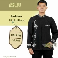 Jas Formal Pria Muslim Etnic Hitam / Jasko / Jaskoko / Baju Muslim