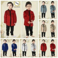 Jual baju koko lengan panjang tasmatas bordir anak Murah