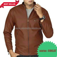 Jual TERMURAH!!! Jaket Semi Kulit Pria Casual |Jaket Sintetis Murah