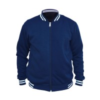 Jual Jaket Baseball Varsity Polos - Biru Navy / Dongker Murah