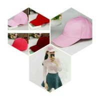 Jual topi polos baseball cup khusus cewek promo dan terlaris Murah