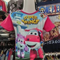 Jual Kaos/Baju Distro Anak-Anak Jett Dan Dizzy Fullprint 3D Super Wings II Murah