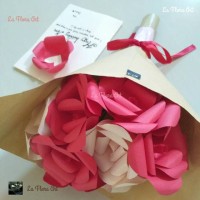 Jual Buket Bunga Kertas Murah/Cantik untuk Wisuda, tunangan, gift, kado Murah