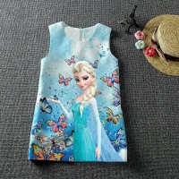 Jual ELSA DRESS BLUE (IMPORT) Murah