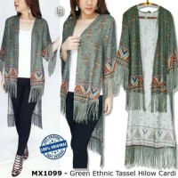 Jual MAX - Green Ethnic Tassel Hilow Cardi Murah