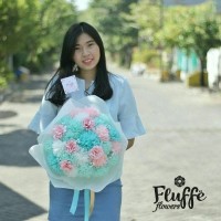 Jual Buket Bunga Kertas Karakter Flower Mix Paper Bouquet graduation 35 cm Murah